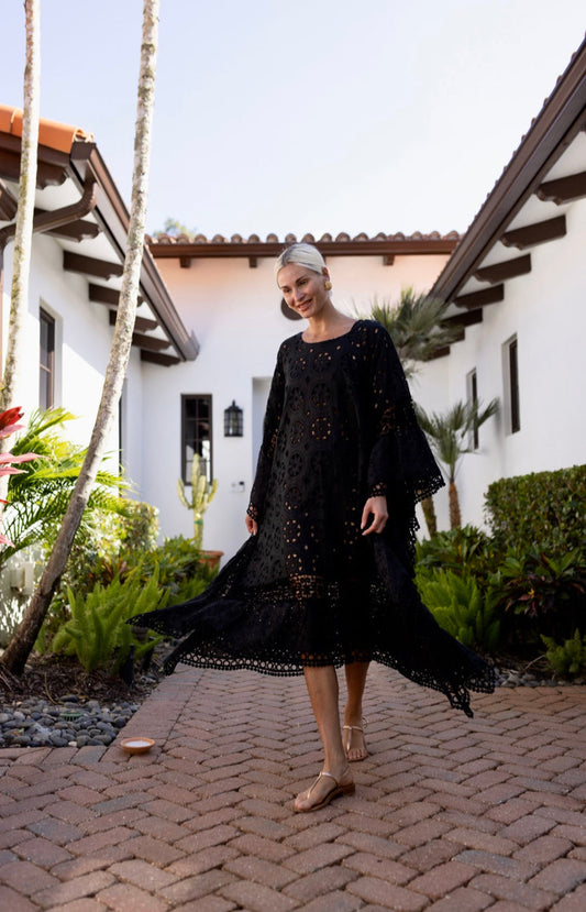 ALESSIA CAFTAN SANGALLO LINEN