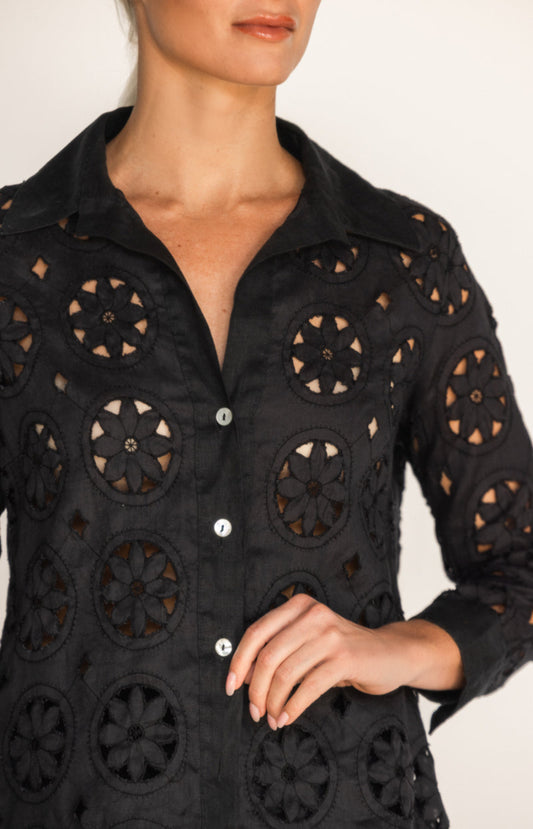 Adelaide Blouse Sangallo Linen