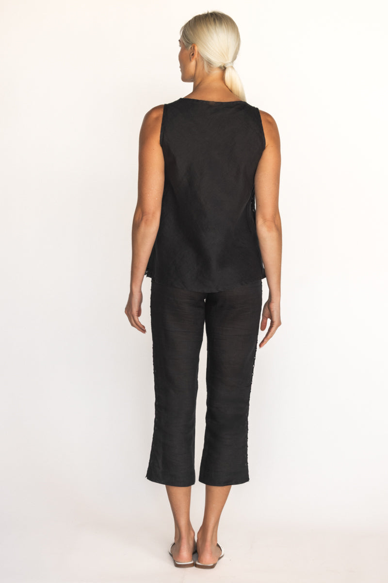 ELEONORA LINEN TOP