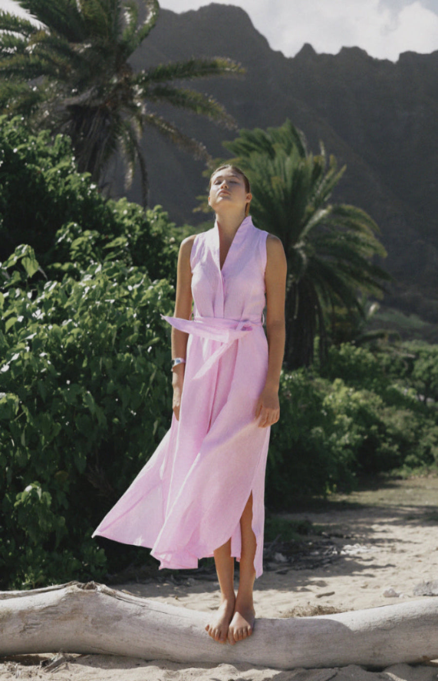 FABI LINEN LONG DRESS